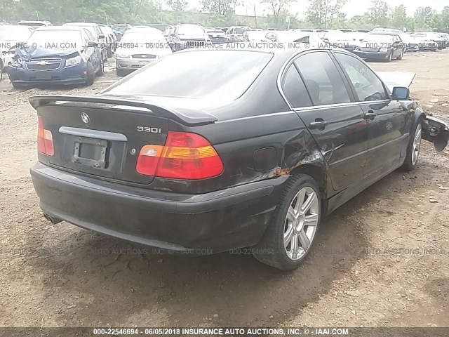 WBAEV53452KM01857 - 2002 BMW 330 I BLACK photo 4