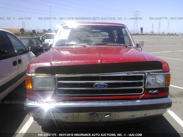 1FMEU15H8KLA81891 - 1989 FORD BRONCO U100 RED photo 6