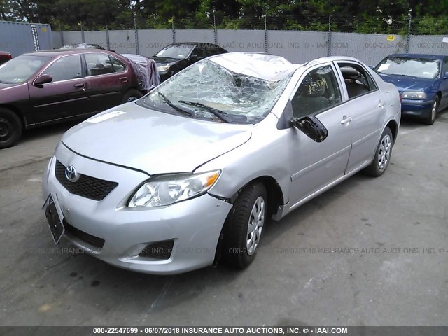 JTDBL40E59J037572 - 2009 TOYOTA COROLLA LE/XLE SILVER photo 2