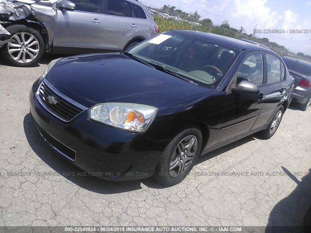1G1ZS58N77F239253 - 2007 CHEVROLET MALIBU LS Dark Blue photo 2
