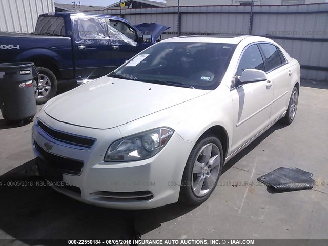 1G1ZD5EU0BF281696 - 2011 CHEVROLET MALIBU 2LT WHITE photo 2