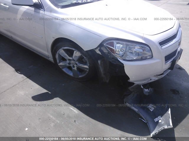 1G1ZD5EU0BF281696 - 2011 CHEVROLET MALIBU 2LT WHITE photo 6