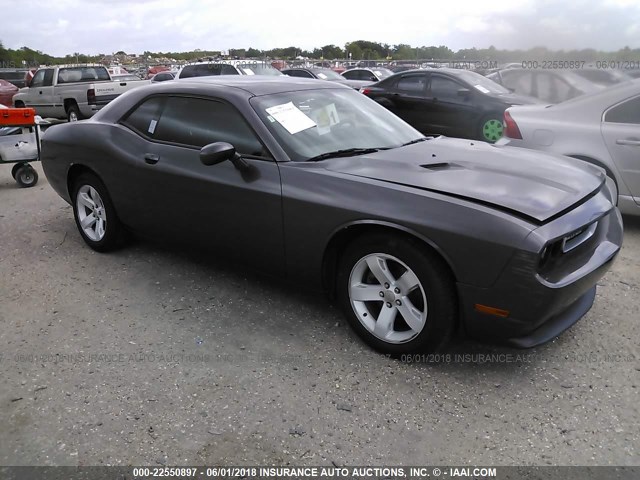 2C3CDYAGXDH692141 - 2013 DODGE CHALLENGER SXT GRAY photo 1