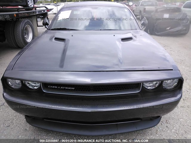 2C3CDYAGXDH692141 - 2013 DODGE CHALLENGER SXT GRAY photo 6