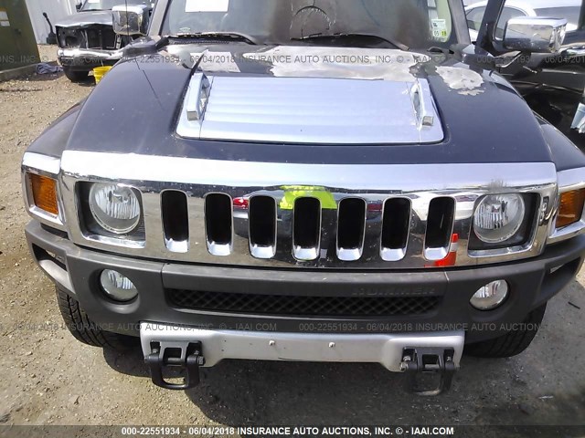 5GTEN13E988112869 - 2008 HUMMER H3 BLACK photo 10