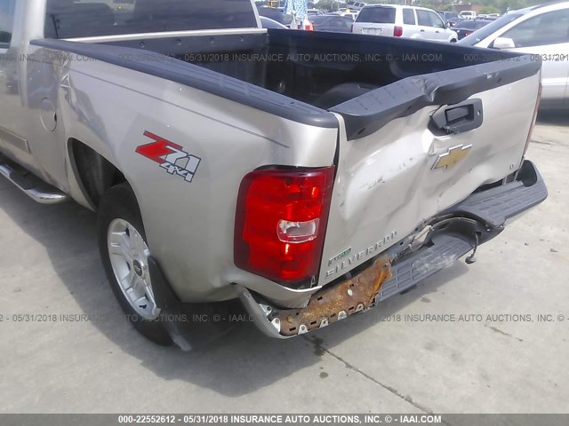 1GCEK29009Z264276 - 2009 CHEVROLET SILVERADO K1500 LT SILVER photo 6