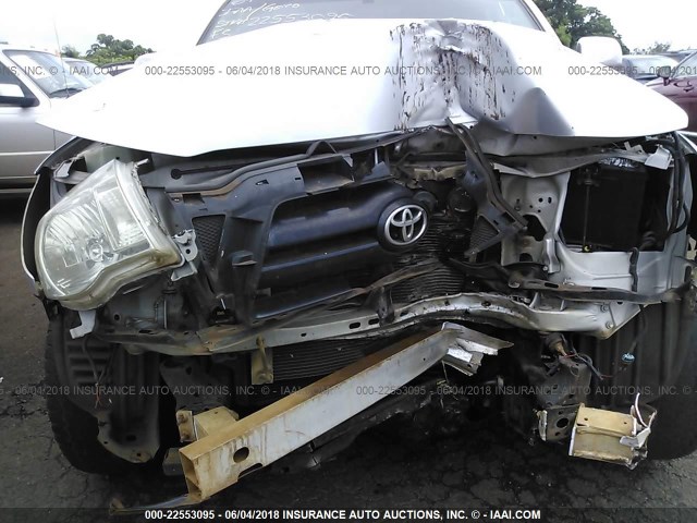 5TELU42N47Z394632 - 2007 TOYOTA TACOMA DOUBLE CAB 银色 照片 6