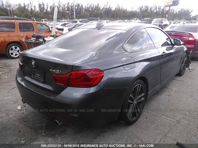 WBA4W7C59JAB87931 - 2018 BMW 440I GRAY photo 4