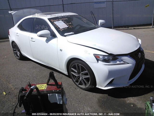 JTHCF1D24E5009645 - 2014 LEXUS IS 250 WHITE photo 1