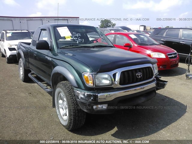 5TEWN72N13Z240157 - 2003 TOYOTA TACOMA XTRACAB GREEN photo 1