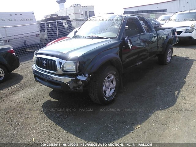 5TEWN72N13Z240157 - 2003 TOYOTA TACOMA XTRACAB GREEN photo 2