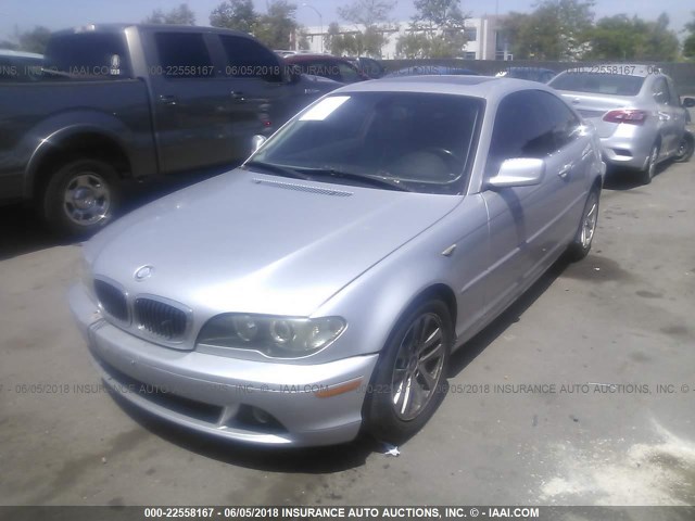WBABV13444JT20739 - 2004 BMW 325 CI SULEV SILVER photo 2