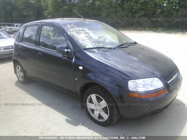 KL1TD666X8B232967 - 2008 CHEVROLET AVEO LS BLACK photo 1