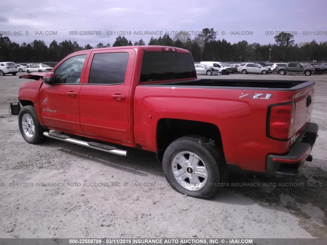 3GCUKREC9JG156781 - 2018 CHEVROLET SILVERADO K1500 LT RED photo 3