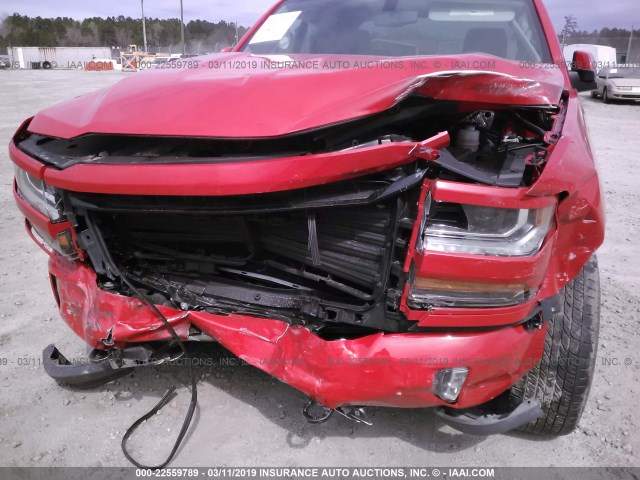 3GCUKREC9JG156781 - 2018 CHEVROLET SILVERADO K1500 LT RED photo 6