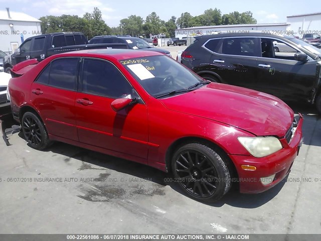 JTHBD192220034658 - 2002 LEXUS IS 300 RED photo 1