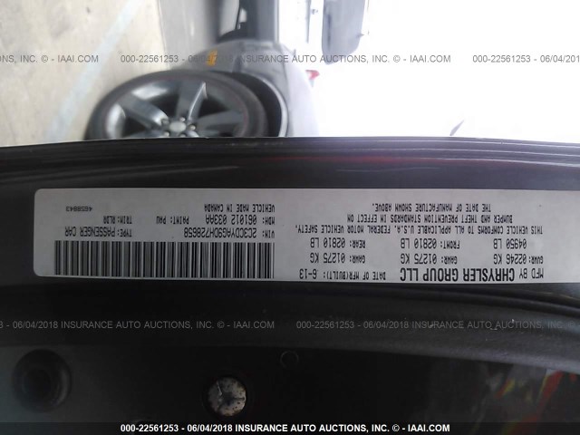 2C3CDYAG9DH728658 - 2013 DODGE CHALLENGER SXT GRAY photo 9