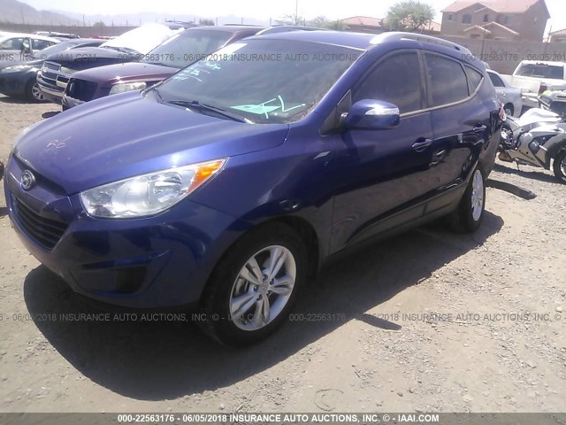 KM8JU3AC9CU339478 - 2012 HYUNDAI TUCSON GLS/LIMITED 蓝色 照片 2