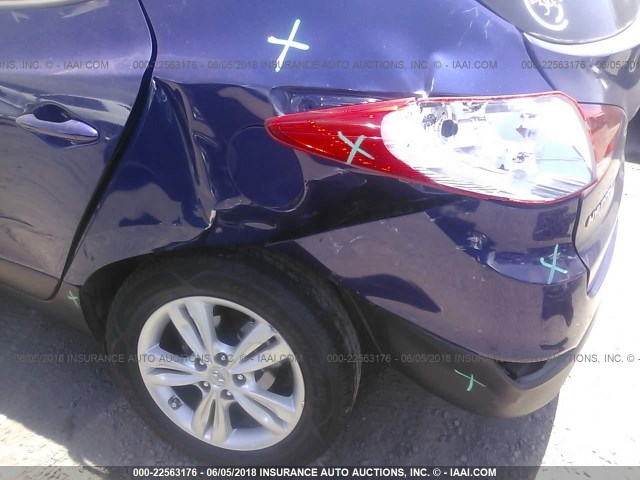 KM8JU3AC9CU339478 - 2012 HYUNDAI TUCSON GLS/LIMITED 蓝色 照片 6