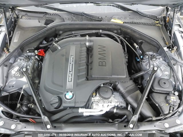 WBA6D2C52GGT65764 - 2016 BMW 640 XI/GRAN COUPE GRAY photo 10