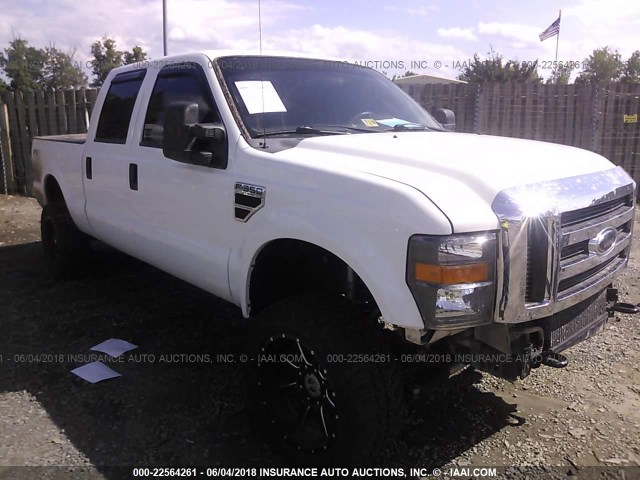 1FTWW31R48ED55646 - 2008 FORD F350 SRW SUPER DUTY WHITE photo 1