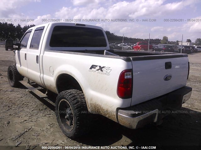 1FTWW31R48ED55646 - 2008 FORD F350 SRW SUPER DUTY WHITE photo 3