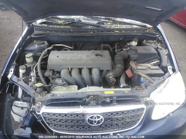 1NXBR30E16Z695422 - 2006 TOYOTA COROLLA CE/LE/S BLUE photo 10