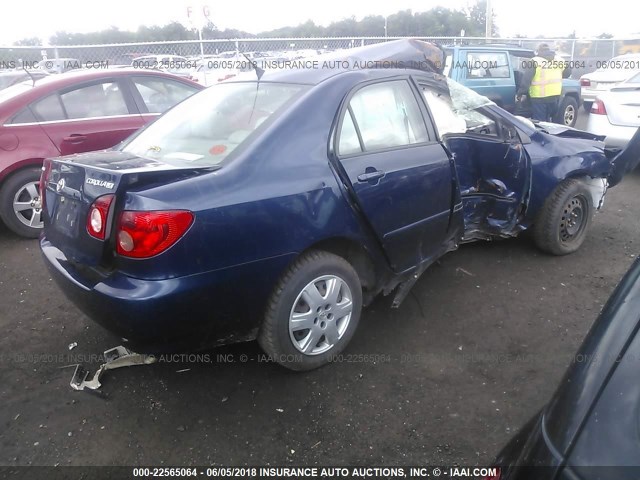 1NXBR30E16Z695422 - 2006 TOYOTA COROLLA CE/LE/S BLUE photo 4