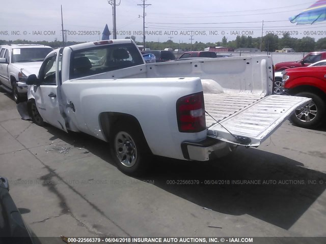 1GCPCPEA3AZ179163 - 2010 CHEVROLET SILVERADO C1500 WHITE photo 3