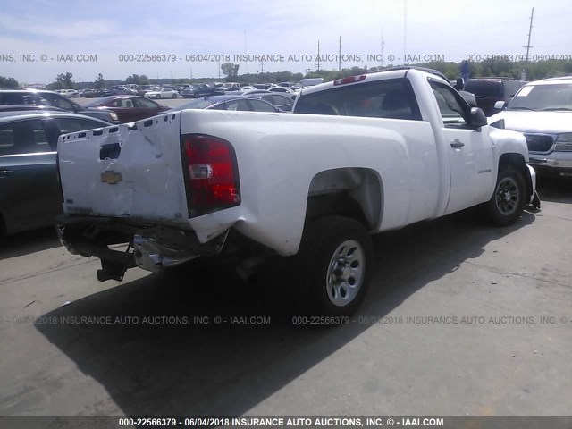 1GCPCPEA3AZ179163 - 2010 CHEVROLET SILVERADO C1500 WHITE photo 4