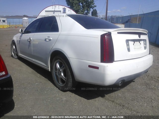 1G6DC67A750208204 - 2005 CADILLAC STS WHITE photo 3