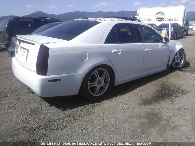 1G6DC67A750208204 - 2005 CADILLAC STS WHITE photo 4