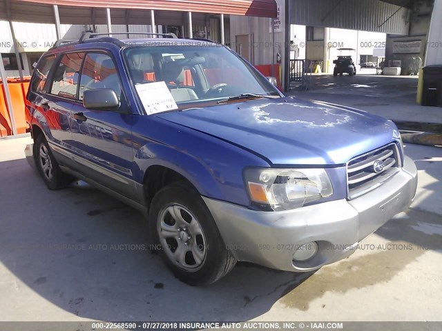 JF1SG65643H702287 - 2003 SUBARU FORESTER 2.5XS BLUE photo 1