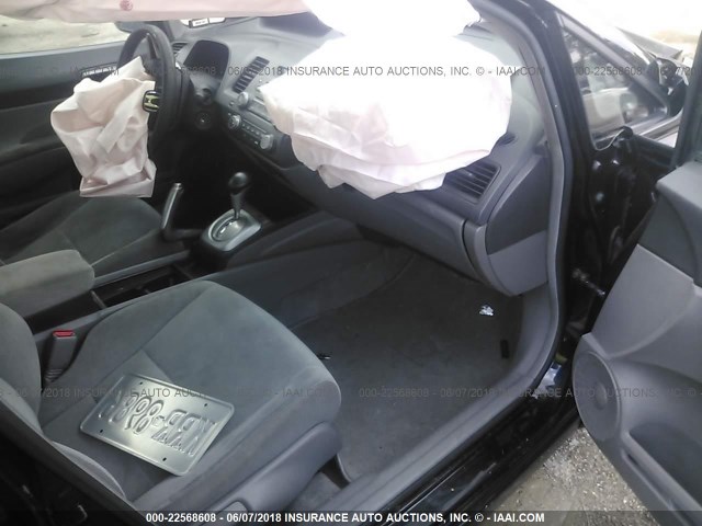 2HGFA1F5XAH538025 - 2010 HONDA CIVIC LX BLACK photo 5
