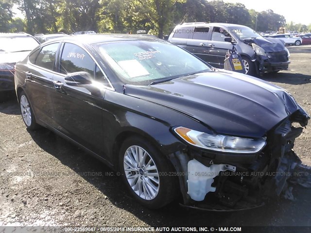 3FA6P0D9XDR211281 - 2013 FORD FUSION TITANIUM BLACK photo 1