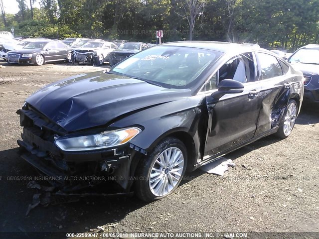 3FA6P0D9XDR211281 - 2013 FORD FUSION TITANIUM BLACK photo 2