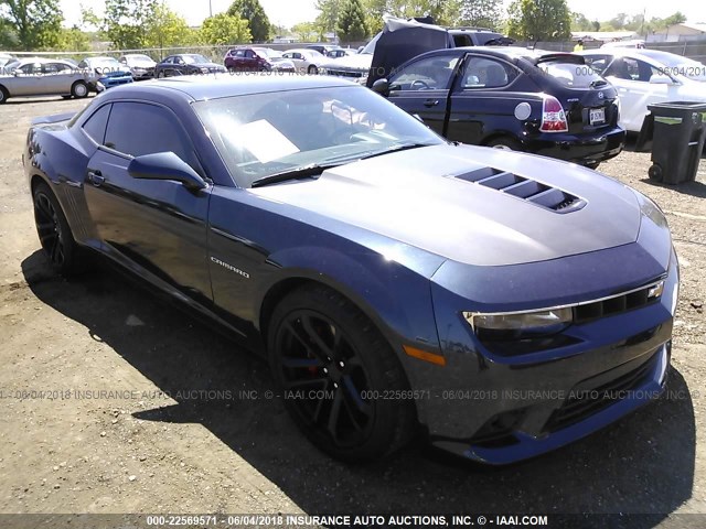 2G1FT1EW5E9319291 - 2014 CHEVROLET CAMARO 2SS PURPLE photo 1