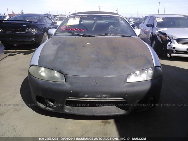 4A3AX55F1WE009714 - 1998 MITSUBISHI ECLIPSE SPYDER GST SILVER photo 6