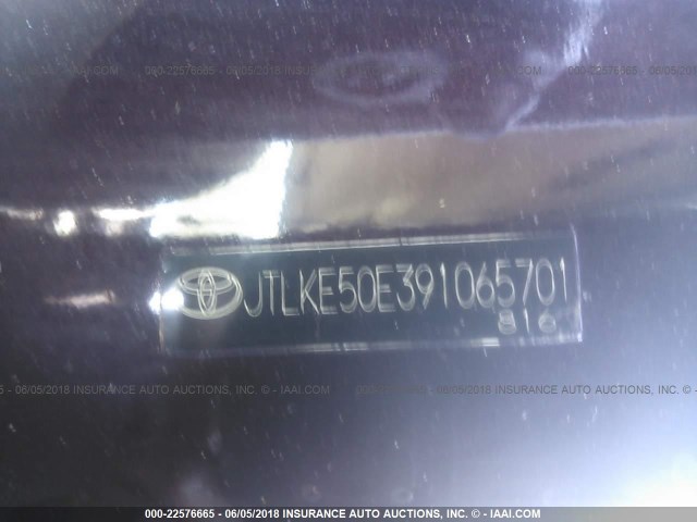 JTLKE50E391065701 - 2009 TOYOTA SCION XB Bordeaux Foto 9