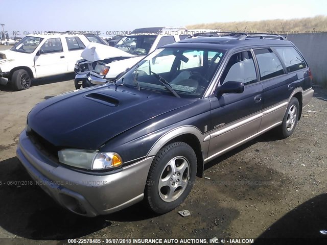 4S3BG6850X7635308 - 1999 SUBARU LEGACY OUTBACK/SSV/LIMITED/30TH BLACK photo 2