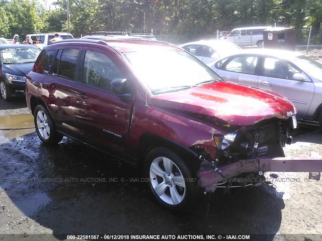 1C4NJDBB4GD646766 - 2016 JEEP COMPASS SPORT SILVER photo 1