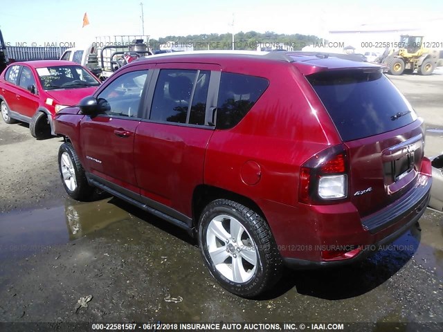 1C4NJDBB4GD646766 - 2016 JEEP COMPASS SPORT SILVER photo 3