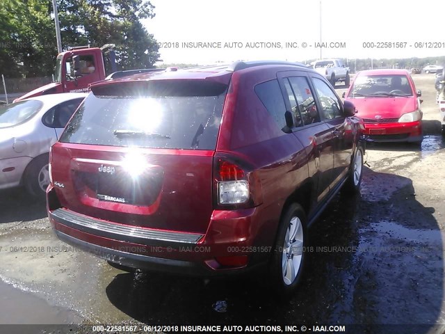 1C4NJDBB4GD646766 - 2016 JEEP COMPASS SPORT SILVER photo 4