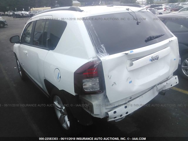 1C4NJCBA6GD742707 - 2016 JEEP COMPASS SPORT WHITE photo 3