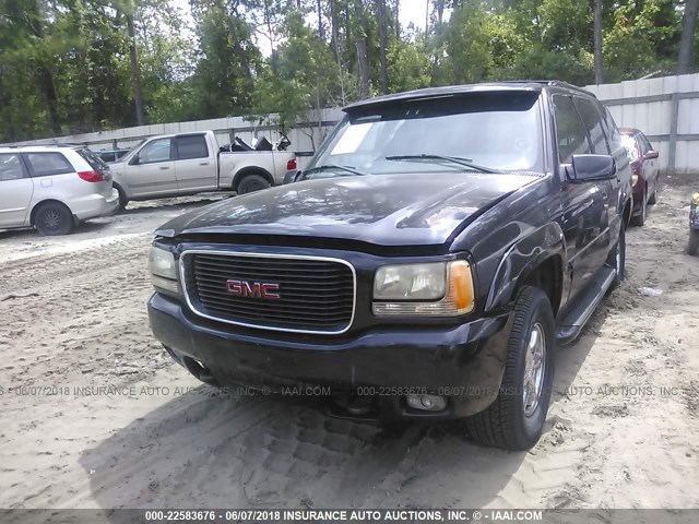 1GKEK13R8YR128482 - 2000 GMC YUKON DENALI BLACK photo 2