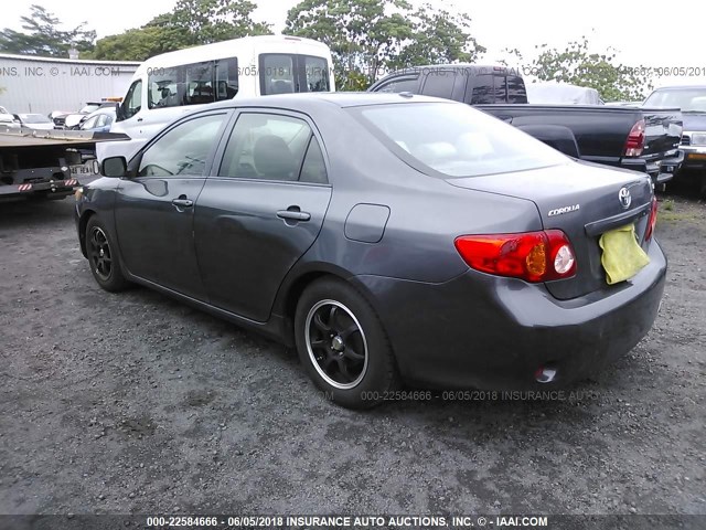 1NXBU4EE7AZ265495 - 2010 TOYOTA COROLLA S/LE/XLE GRAY photo 3