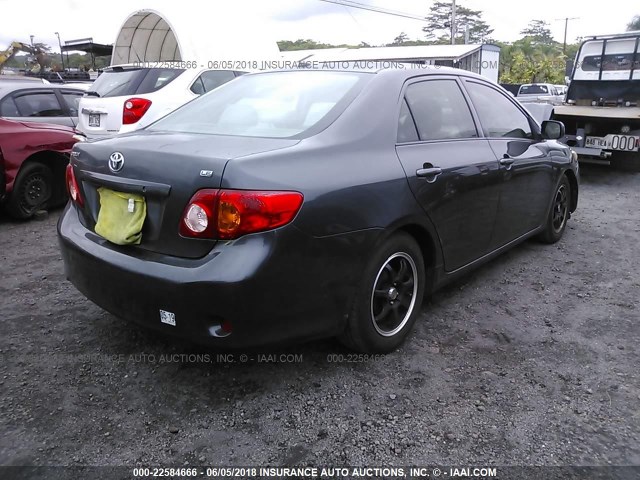 1NXBU4EE7AZ265495 - 2010 TOYOTA COROLLA S/LE/XLE GRAY photo 4