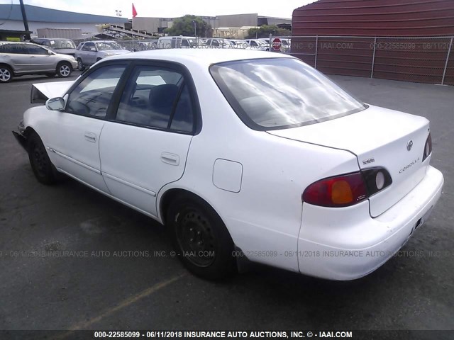 1NXBR12E41Z503663 - 2001 TOYOTA COROLLA CE/LE/S WHITE photo 3