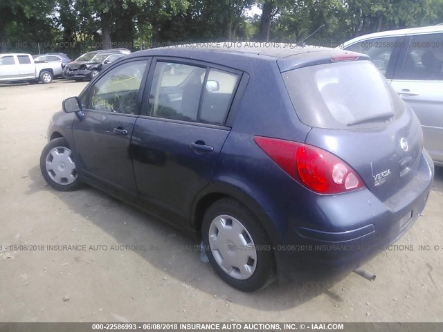 3N1BC13E17L382312 - 2007 NISSAN VERSA S/SL BLUE photo 3