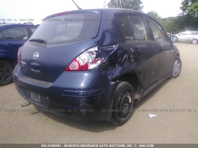 3N1BC13E17L382312 - 2007 NISSAN VERSA S/SL BLUE photo 4